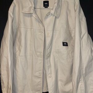 Vans White Button-Up Jacket